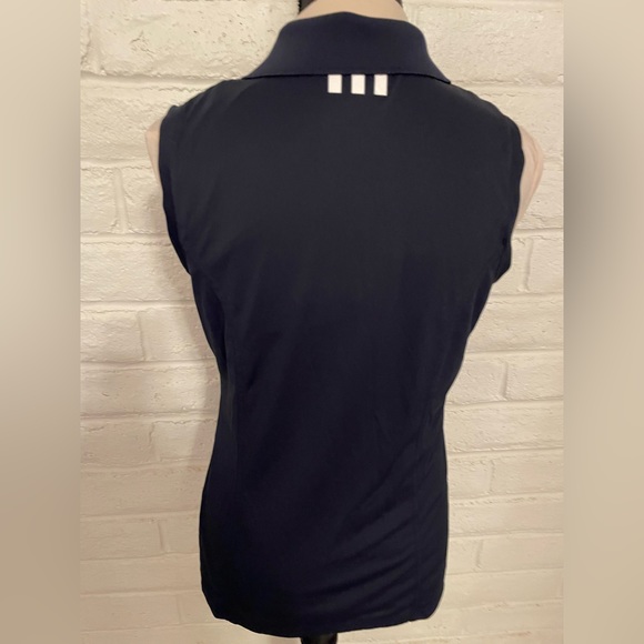 Adidas Golf Puremotion Black Sleeveless collared Top Size M - Picture 3 of 7